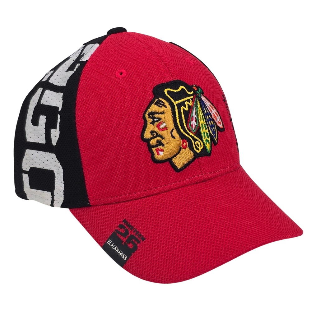 Reebok Chicago Blackhawks NHL Hockey Hat L/XL Center Ice Collection Fitted Cap
